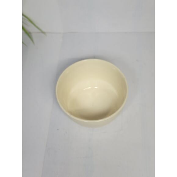 Vintage Ivory Ironstone Bowl, Ivory Small Beehive Ribbed, USA Farmhouse Kitchen - Picture 2 of 5